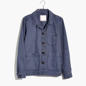 Garment-Dyed Ashwood Chore Coat in Blue